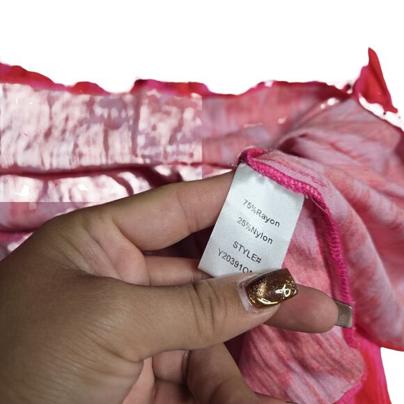 Tuckernuck Pomander Place Ikat Kenzo Dress in Hot Pink Size: L - Picture 6 of 6